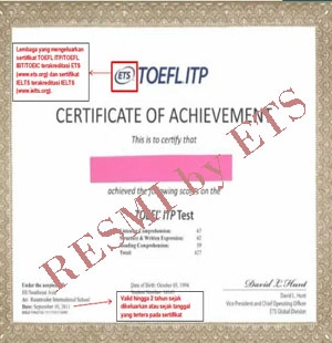 TOEFL ITP Resmi Kampung Inggris Pare